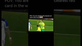 You are watching the clearest red card in the world 🥹❤️‍🩹