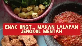 Raw jengkol fresh vegetables are very delicious !! Indonesian specialties