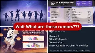 PLAYABLE SKIRK IN 5.7 FREE PRIMO EVENTS NEW CHARACTERS INTRODUCTION IN GENSHIN IMPACT