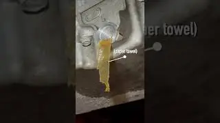 Oil change drain plug trick