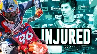 INJURED. Hunter Lawrence crashes out at Red Bud, Honda Team Manager Lars Lindstrom provides update.