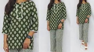 Very Easy Trendy Co-ord Set Cutting and Stitching /Summer Cordset Dress  Cutting and Stitching