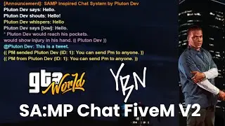SAMP Inspired Chat System FiveM [QB/ESX] | YBN & GTA:W Inspired