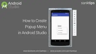 How to Create Popup Menu in Android Studio | Sanktips
