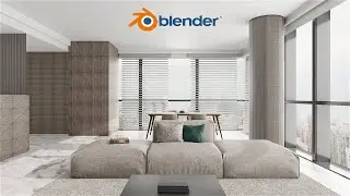 Creating a modern Condo interior in Blender [4k]