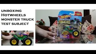 Unboxing Hot Wheels Monster Truck Test Subject Monster Trucks from Mattel Stunt Storm Series