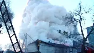 Пожар в Благовещенске  горит  склад пиротехники