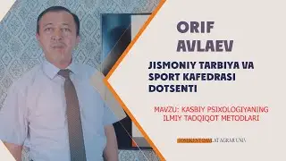 Mavzu: Kasbiy psixologiyaning ilmiy tadqiqot metodlari