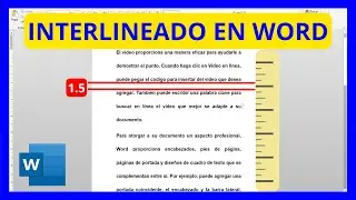 Cómo PONER INTERLINEADO en WORD 1.5 2.0: Cómo aumentar o disminuir el espacio entre líneas