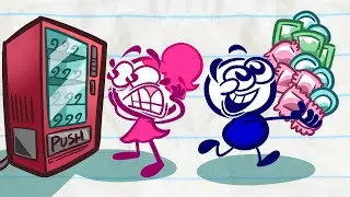 Vending Over Backwards And More Pencilmation! | Animation | Cartoons | Pencilmation