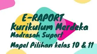 E RAPORT Madrasah Kurikulum Merdeka Belajar p5PPRA 2023