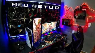 MEU NOVO SETUP GAMER - reformei meu quarto todo!!!