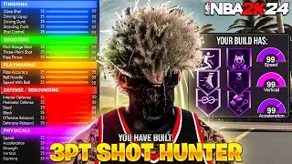 The #1 POINT GUARD BUILD in NBA 2K24! OVERPOWERED 3PT SHOT HUNTER BUILD - Best Build + Best Badges..