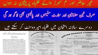 Special Exams , Promotion Policy , Re-Checking , 2nd Annual Exams 2021 / All Questions