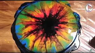 Acrylic fluid art with WD-40 Magic | Cells creation | Top Techniques For Beginners