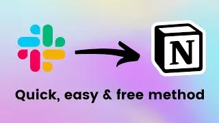 How To Send Slack Messages To Notion With Integromat - Manage Your To-Do List w/ Slack & Notion