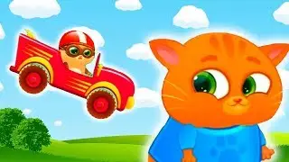 Суровый КОТИК БУБУ #3. Синяя лапка и Гонщик. Мультик ИГРА про котят на Marianna PLAY