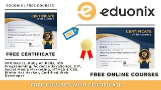 Eduonix Free Courses With Certificates | Eduonix Free Courses | Eduonix Paid Courses for Free