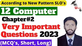 Class 12 Computer chapter 2 important questions | 12th class important questions 2023 