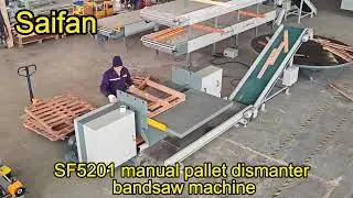 SF5201 manual pallet dismanter bandsaw machine
