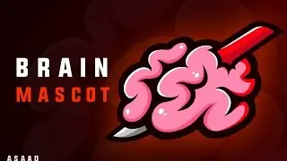 Brain Mascot Logo | Esports  Speedart