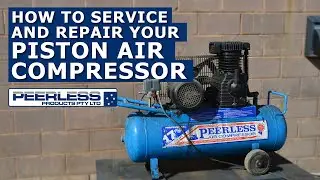 Servicing & Repairing an old Peerless Piston Air Compressor
