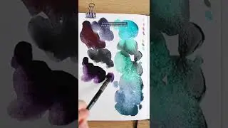 Trying a granulating watercolor set! 😁