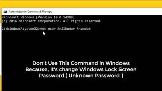 Windows 10 Users Don't Run This Command ( careful )