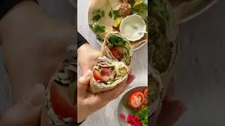 A yummy falafel wrap!