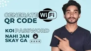 How to make QR code for wifi password | connect wifi without password 