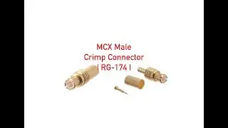 MCX Male Crimp Connector - RG-174 P