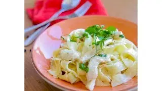 Kremalı ve Tavuklu Fettucine Tarifi