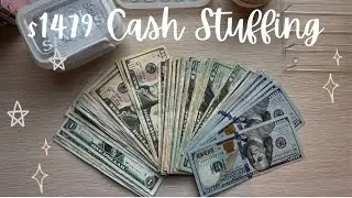 $1479 Cash Stuffing | Full-Time Income | 31 Year Old Mom | #cashstuffing