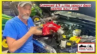 RAM 6.7 Liter Cummins deadly Grid Heater Bolt Fix, Banks Monster Ram Install!! | Shots Life