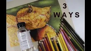 HOW TO USE SOLVENT IN YOUR COLORED PENCIL ART!