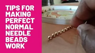 NORMAL NEEDLE BEADS WORK/NORMAL NEEDLE AARI BEADS WORK...