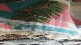 Распаковка из Магнатекса.  Весовой лоскут от 10 до 20 см.