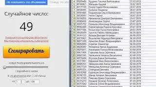Итоги выбора очередного победителя 05.08.2019