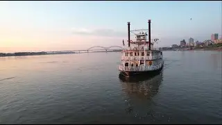 Flying with the Memphis Riverboats | Queen III | Midsouth Tennessee Drone Videography.