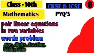 pair linear equations in two variables class 10