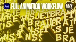 3D Monotype Fractal Grid | After Effects Animation Workflow