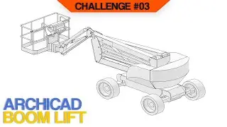 Boom Lift for Archicad Parametric Object Factory challenge