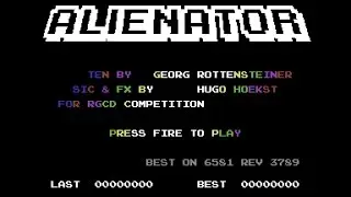 Commodore 64 Alienator ( Homebrew) RGCD