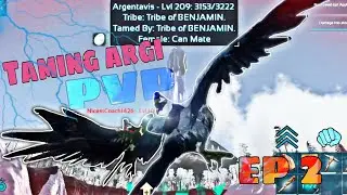 Taming argi and doing PVP || #arkmobilepvp  #arkmobile