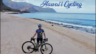 Cycling Hawai’i to catch sunrise over the Oahu mountains #cycling #hawaii #adventure #travel #shorts