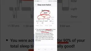 SLEEP TRACKING | Samsung Galaxy Watch6 #sleeptrack | Excellent Sleep Tracking Data | #watch6 #sleep