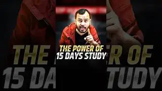 The Power of 15 Days Study⚡