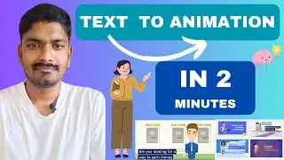 Create text into Animated Videos in 2 min |Transforming Text to Stunning Animation in Just 2 Minutes