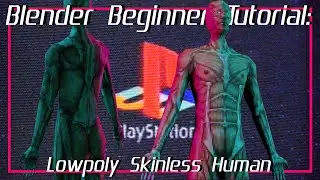 How to make a Lowpoly PS1 Style Human | Blender Beginner Modelling Tutorial