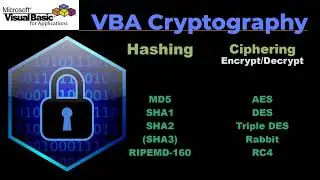 VBA Cryptography - Hashing - Ciphering (Encrypt/Decrypt)